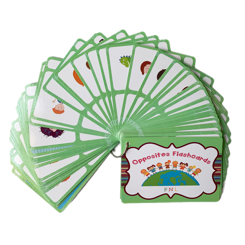 Kids Educational Device - 100 Kartek z Przeciwnymi Słownościami, Angielskie