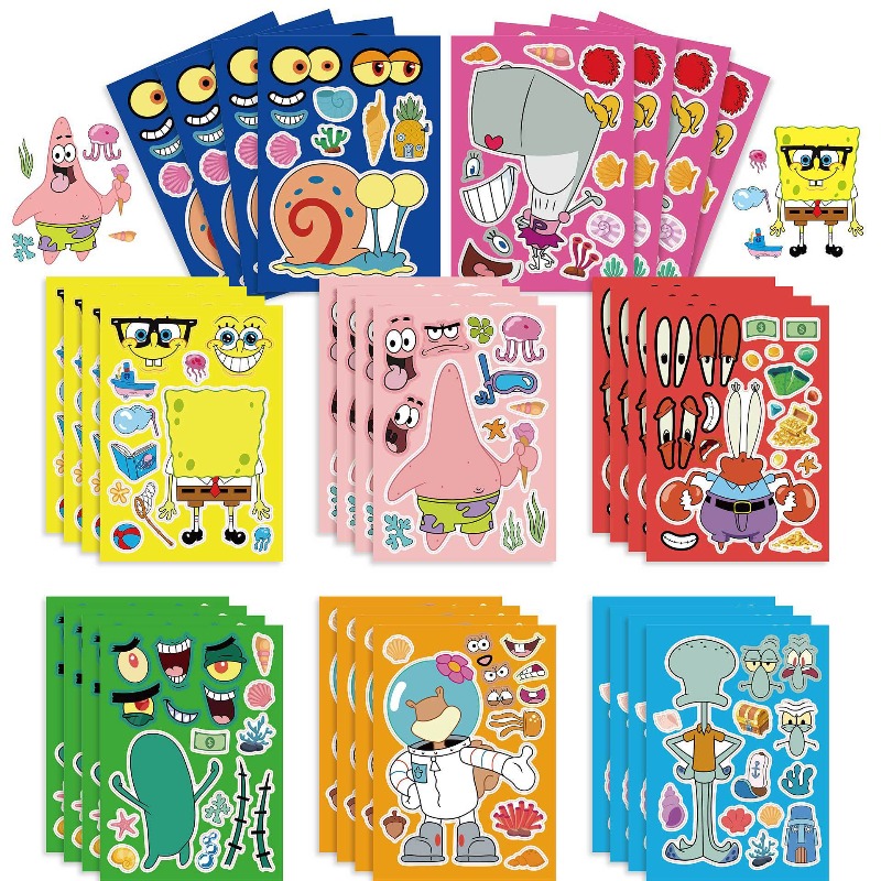 Kids Educational Device - Interaktywna edukacyjna układanka SpongeBob SquarePants, zabawka