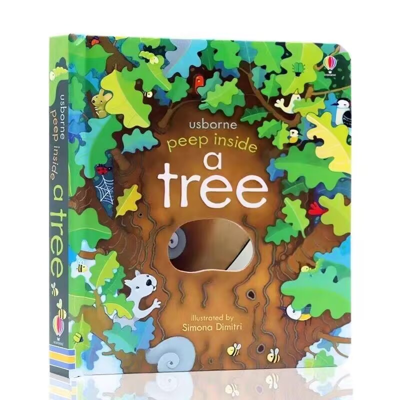 Kids Education Picture - Usborne Podglądając wewnątrz drzewa: Książka z