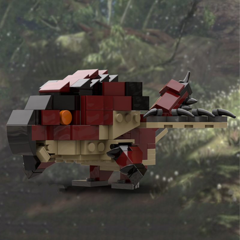 Kids Hunter Education - 214 elementów MOC Rathalos Monster Hunter