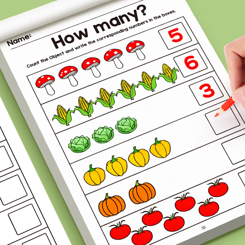 32-stronicowy ilustrowany zesz – Learning Workbook Preschool recenzja i cena
