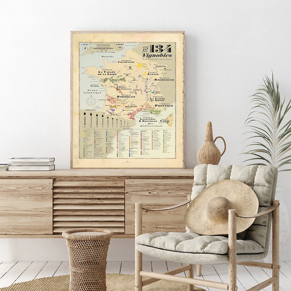 Retro Map Europe City Vines Ma – School Kids Education Quotes recenzja i cena