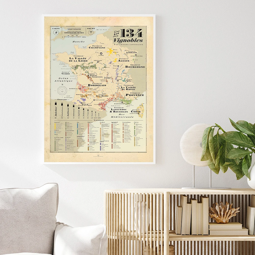Retro Map Europe City Vines Ma – School Kids Education Quotes recenzja i cena