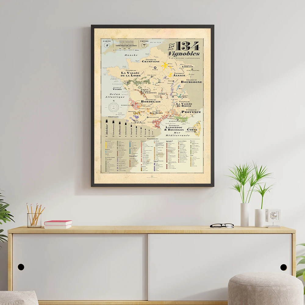 Retro Map Europe City Vines Ma – School Kids Education Quotes recenzja i cena