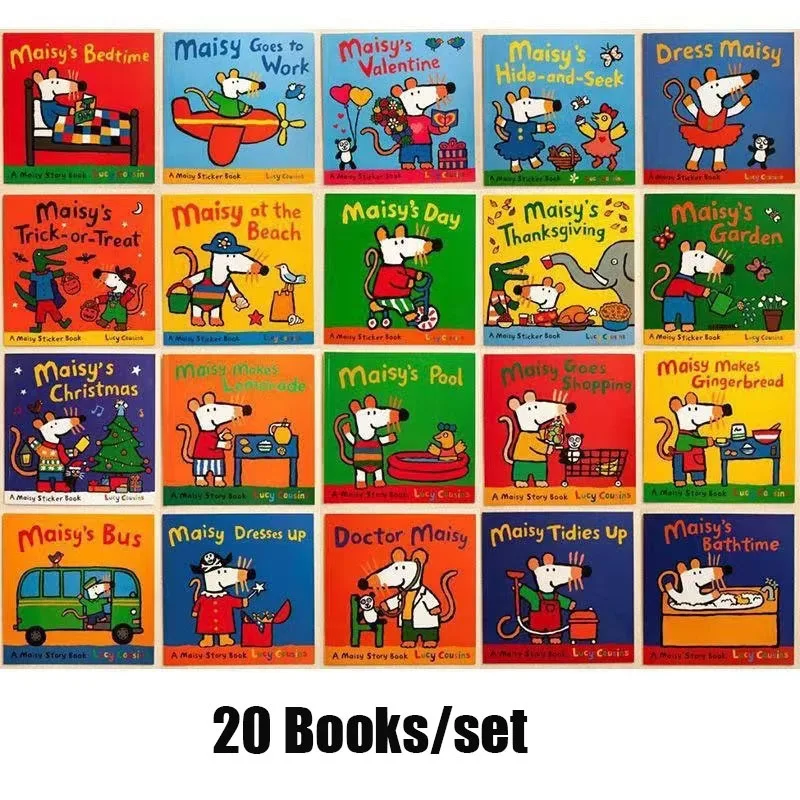 20 książek/zestaw Maisy Mouse  – Kids Education Picture recenzja i cena